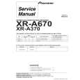 Cover page of PIONEER XRA370 Service Manual