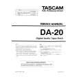 Cover page of TEAC DA-20 Service Manual