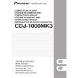 Cover page of PIONEER CDJ1000MK3 Owner's Manual