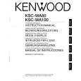 Cover page of KENWOOD KSC-WA100 Owner's Manual
