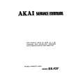 Cover page of AKAI GXF37 Service Manual