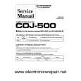 Cover page of PIONEER CDJ-500 Service Manual