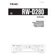 Cover page of TEAC RWD280 Owner's Manual