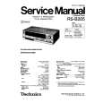 Cover page of TECHNICS RSB205 Service Manual