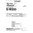 Cover page of PIONEER SW200 Service Manual