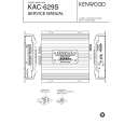 Cover page of KENWOOD KAC-629S Service Manual