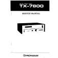 Cover page of PIONEER TX7800 Service Manual