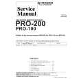 Cover page of PIONEER PRO-100 Service Manual