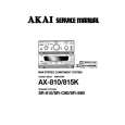 Cover page of AKAI AX-815K Service Manual