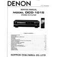 Cover page of DENON DCD1015 Service Manual