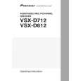 Cover page of PIONEER VSX-D812-K/KUXJICA Owner's Manual