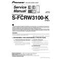 Cover page of PIONEER S-FCRW3100-K/XTWUC Service Manual