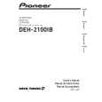 Cover page of PIONEER DEH-2100IB/XS/ES Owner's Manual