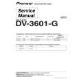 Cover page of PIONEER DV-3601-G Service Manual