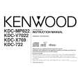 Cover page of KENWOOD KDC-X769 Owner's Manual