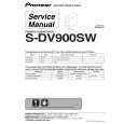 Cover page of PIONEER S-DV900SW/DDPWXJI Service Manual