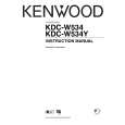 Cover page of KENWOOD KDC-W534 Owner's Manual