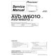 Cover page of PIONEER AVD-W6010/EW Service Manual