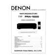 Cover page of DENON PRA1500 Service Manual