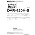 Cover page of PIONEER DVR-420H-S/KUXU/CA Service Manual