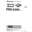 Cover page of PIONEER PRS-A500/XH/EW Service Manual