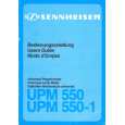 Cover page of SENNHEISER UPM 550 Owner's Manual