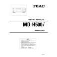 Cover page of TEAC MDH500I Service Manual