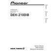 Cover page of PIONEER DEH-2100IB/XS/UC Owner's Manual