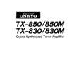 Cover page of ONKYO TX-850M Owner's Manual