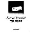 Cover page of PIONEER TX9800 Service Manual