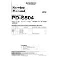 Cover page of PIONEER PDS504 Service Manual