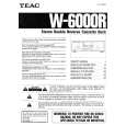 Cover page of TEAC W6000R Owner's Manual