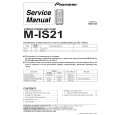 Cover page of PIONEER M-IS21 Service Manual