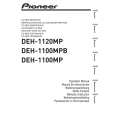 Cover page of PIONEER DEH-1100MP/XP/EW5 Owner's Manual