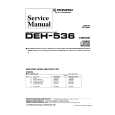 Cover page of PIONEER DEH536 XIBR/ES Service Manual