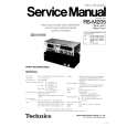 Cover page of TECHNICS RSM205 Service Manual
