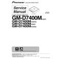 Cover page of PIONEER GM-D7400M/XU/CN5 Service Manual