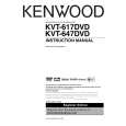 Cover page of KENWOOD KVT-617DVD Owner's Manual