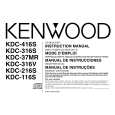 Cover page of KENWOOD KDC37MR Owner's Manual