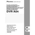 Cover page of PIONEER DVR-A04 Owner's Manual