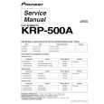 Cover page of PIONEER KRP-500A Service Manual