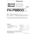 Cover page of PIONEER FHP8800 Service Manual