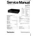 Cover page of TECHNICS SHE75 Service Manual