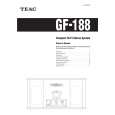 Cover page of TEAC GF-188 Owner's Manual
