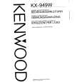 Cover page of KENWOOD KX949W Owner's Manual