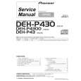 Cover page of PIONEER DEH-P43 Service Manual