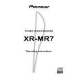 Cover page of PIONEER XR-MR7/KU/CA Owner's Manual