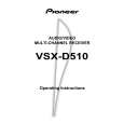 Cover page of PIONEER VSX-D510/KCXJI Owner's Manual