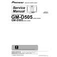 Cover page of PIONEER GMD505 Service Manual