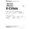 Cover page of PIONEER X-CX505/NAXJ5 Service Manual